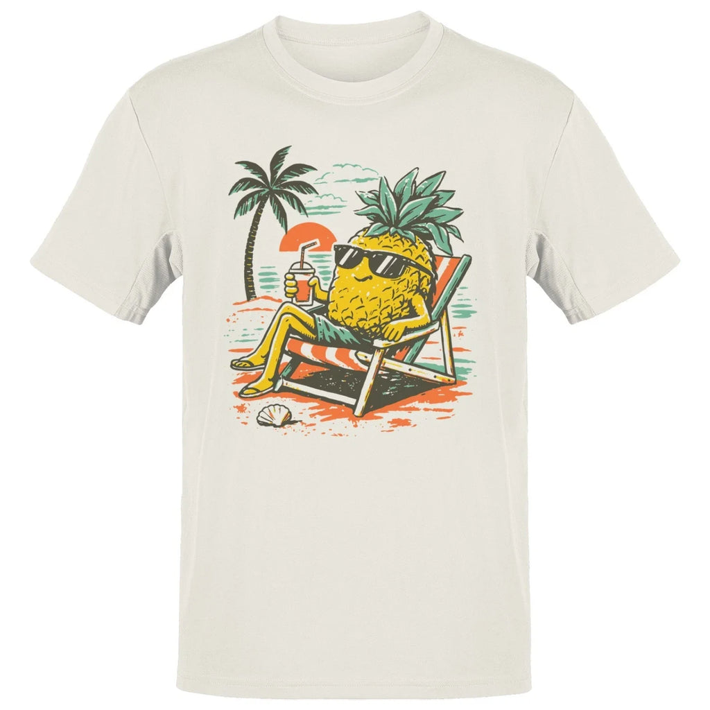 Pineapple Beach Chill Sunset Men's - Adult & Kids T-Shirts, Sweatshirts & Hoodies apparel design preview 1