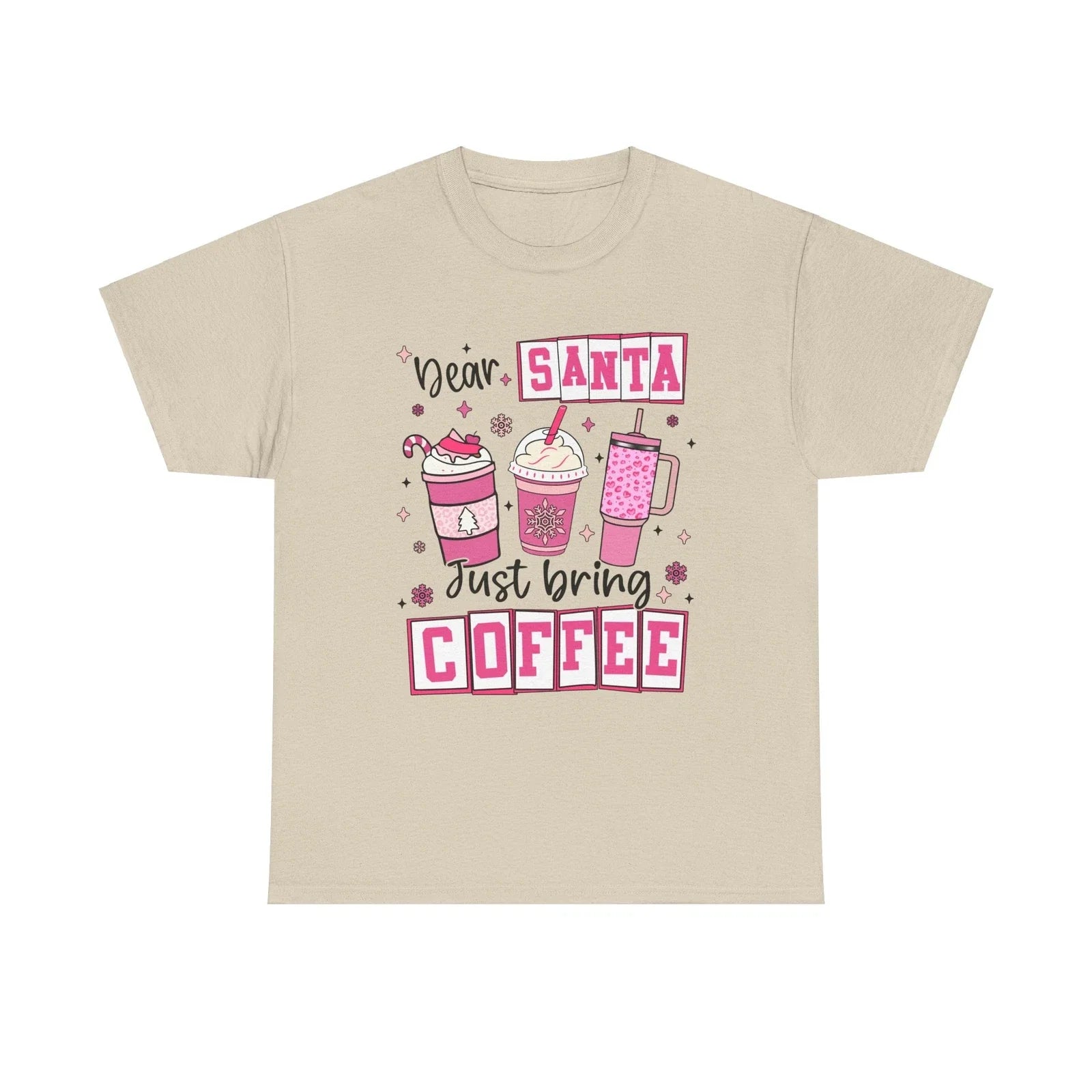 Coffee Lovers Christmas Santa Funny Holiday Gift Dear - Adult & Kids T-Shirts, Sweatshirts & Hoodies apparel design preview 1