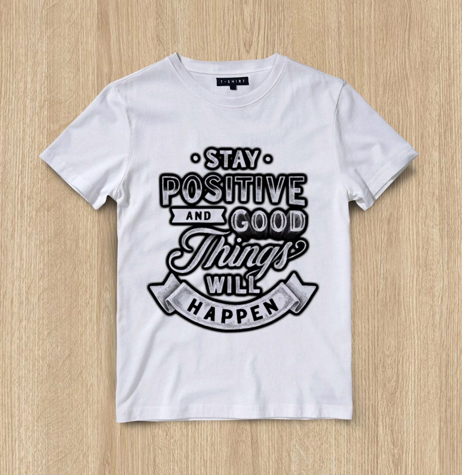 Custom Positive Vibes Guarantee Design Unisex Jersey - Adult & Kids T-Shirts, Sweatshirts & Hoodies apparel design preview 1