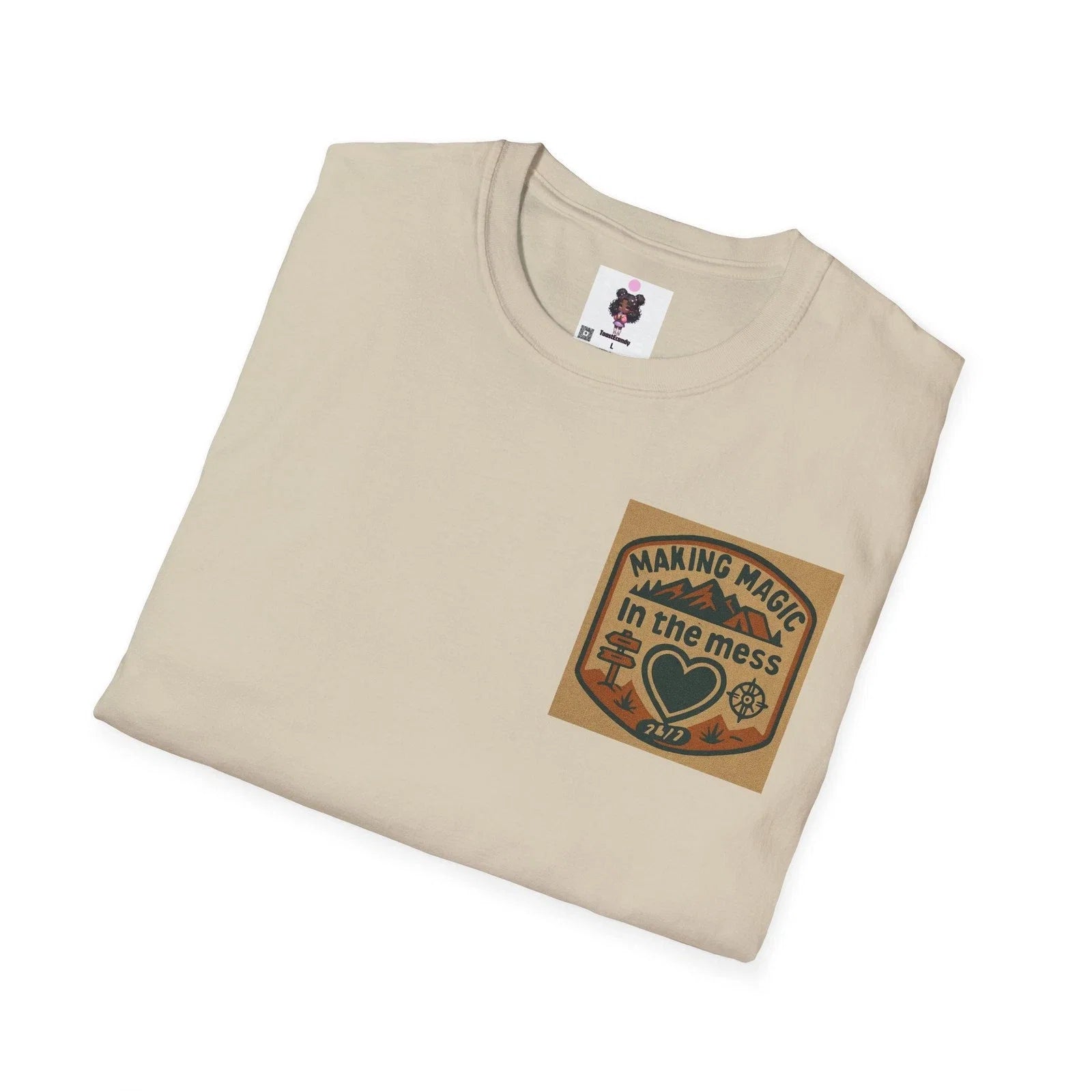 Boho Heart Unisex Graphic Eco-Friendly Apparel, - Adult & Kids T-Shirts, Sweatshirts & Hoodies apparel design preview 1