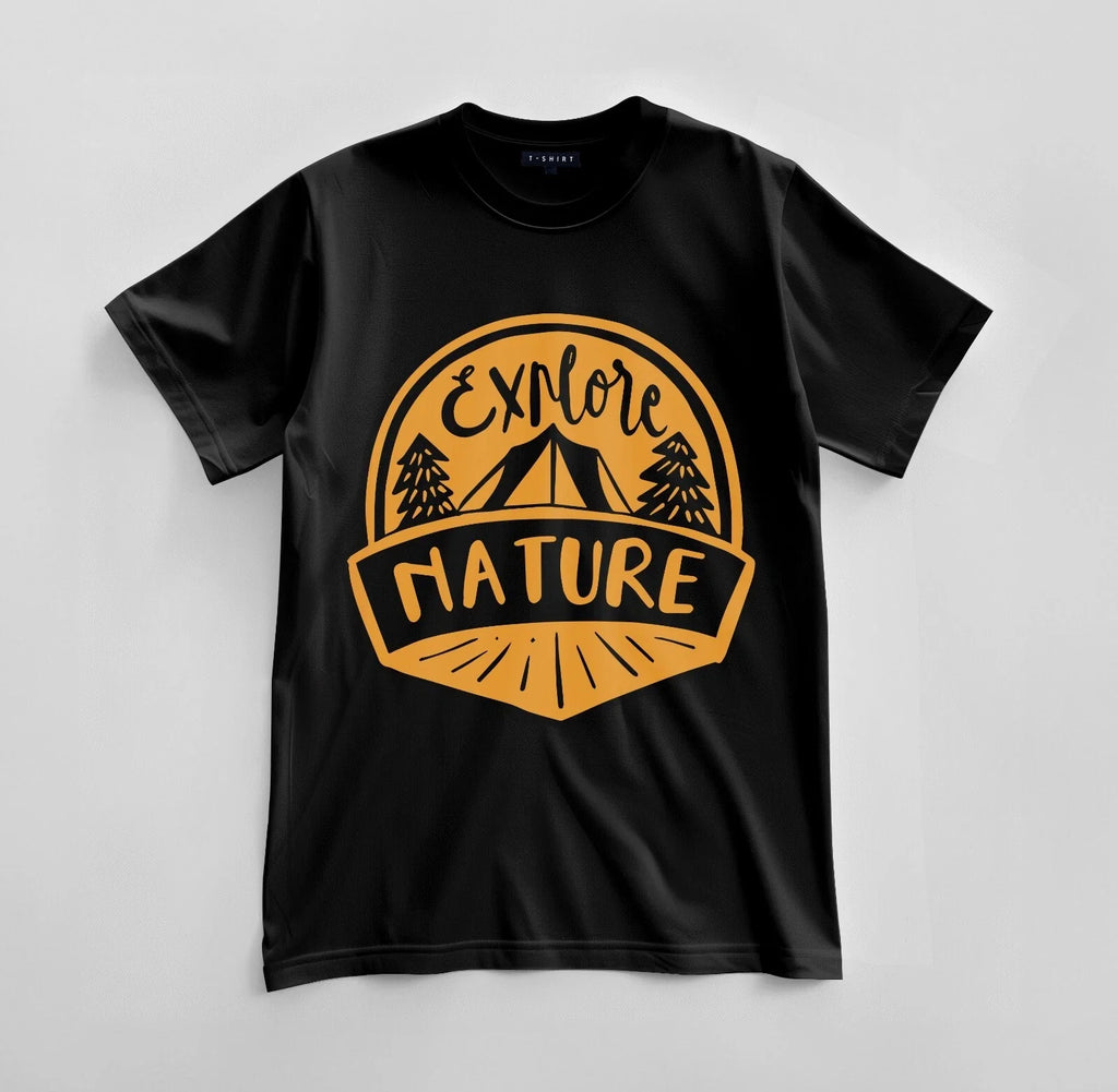 Custom Explore Nature Graphic Design Unisex Jersey - Adult & Kids T-Shirts, Sweatshirts & Hoodies apparel design preview 1