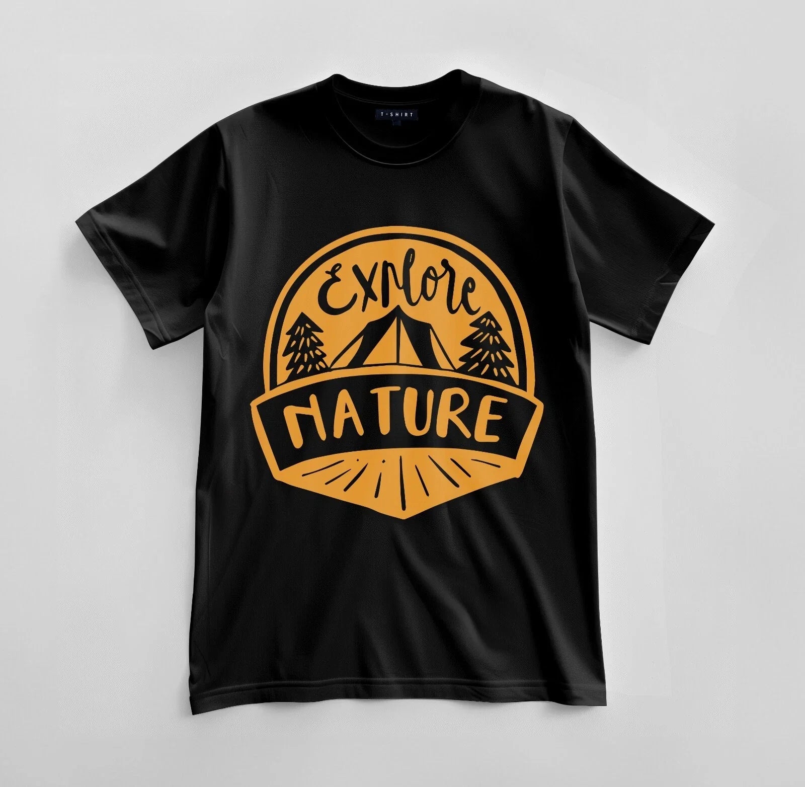 Custom Explore Nature Graphic Design Unisex Jersey - Adult & Kids T-Shirts, Sweatshirts & Hoodies apparel design preview 1