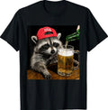 Funny Raccoon Drinking Beer Patriotic USA 4th of July - Adult & Kids T-Shirts, Sweatshirts & Hoodies apparel design preview 1