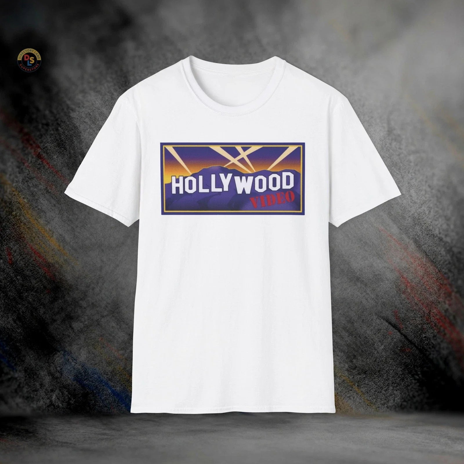 Hollywood Video Retro VHS DVD Store Softstyle - Adult & Kids T-Shirts, Sweatshirts & Hoodies apparel design preview 1