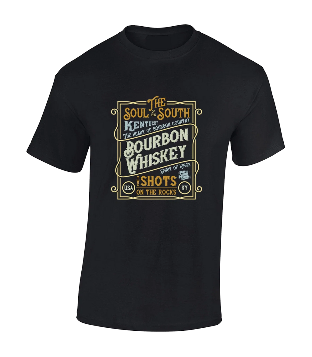 THE SOUL SOUTH BOURBON WHISKEY MENS COOL USA ALCOHOL - Adult & Kids T-Shirts, Sweatshirts & Hoodies apparel design preview 1