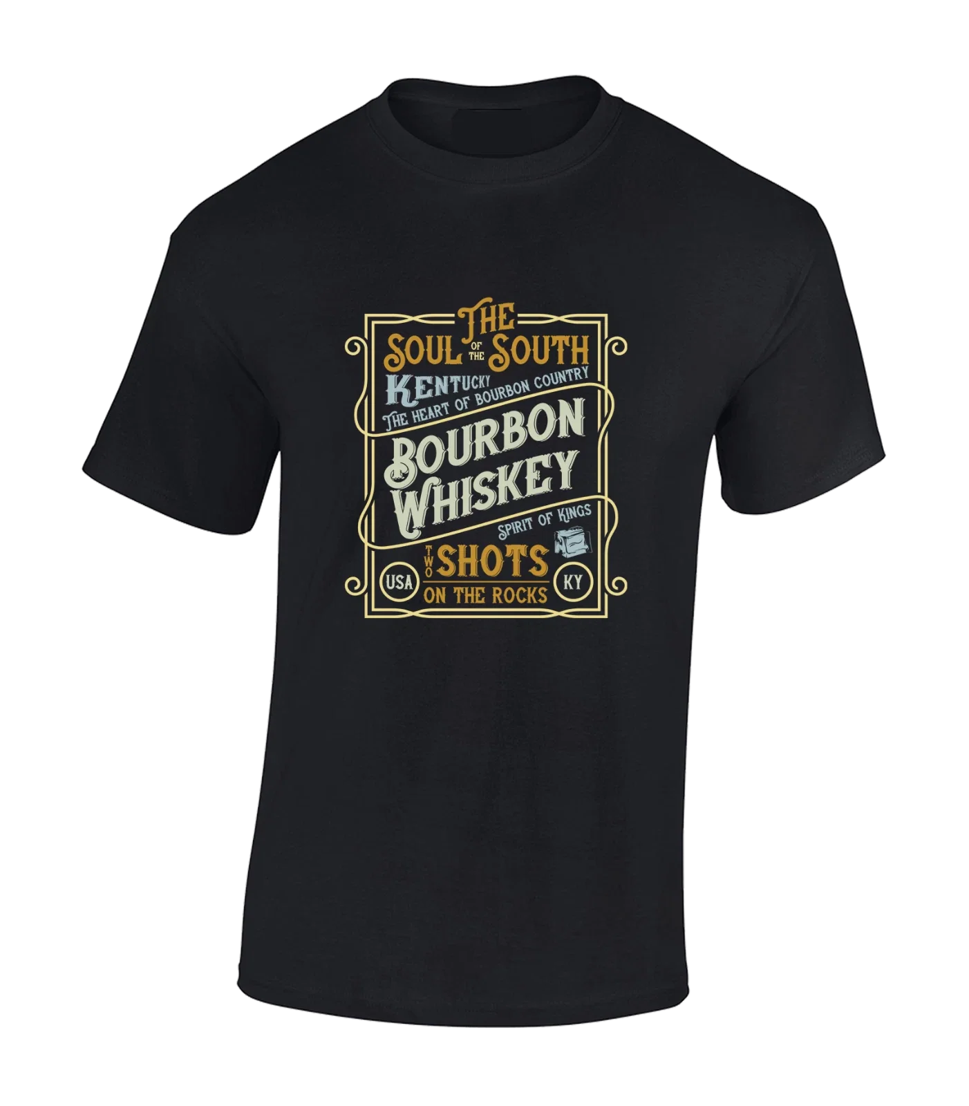 THE SOUL SOUTH BOURBON WHISKEY MENS COOL USA ALCOHOL - Adult & Kids T-Shirts, Sweatshirts & Hoodies apparel design preview 1