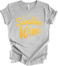 "Sunshine and Wine Retro Design Summer Vibes Gift - Adult & Kids T-Shirts, Sweatshirts & Hoodies apparel design preview 1
