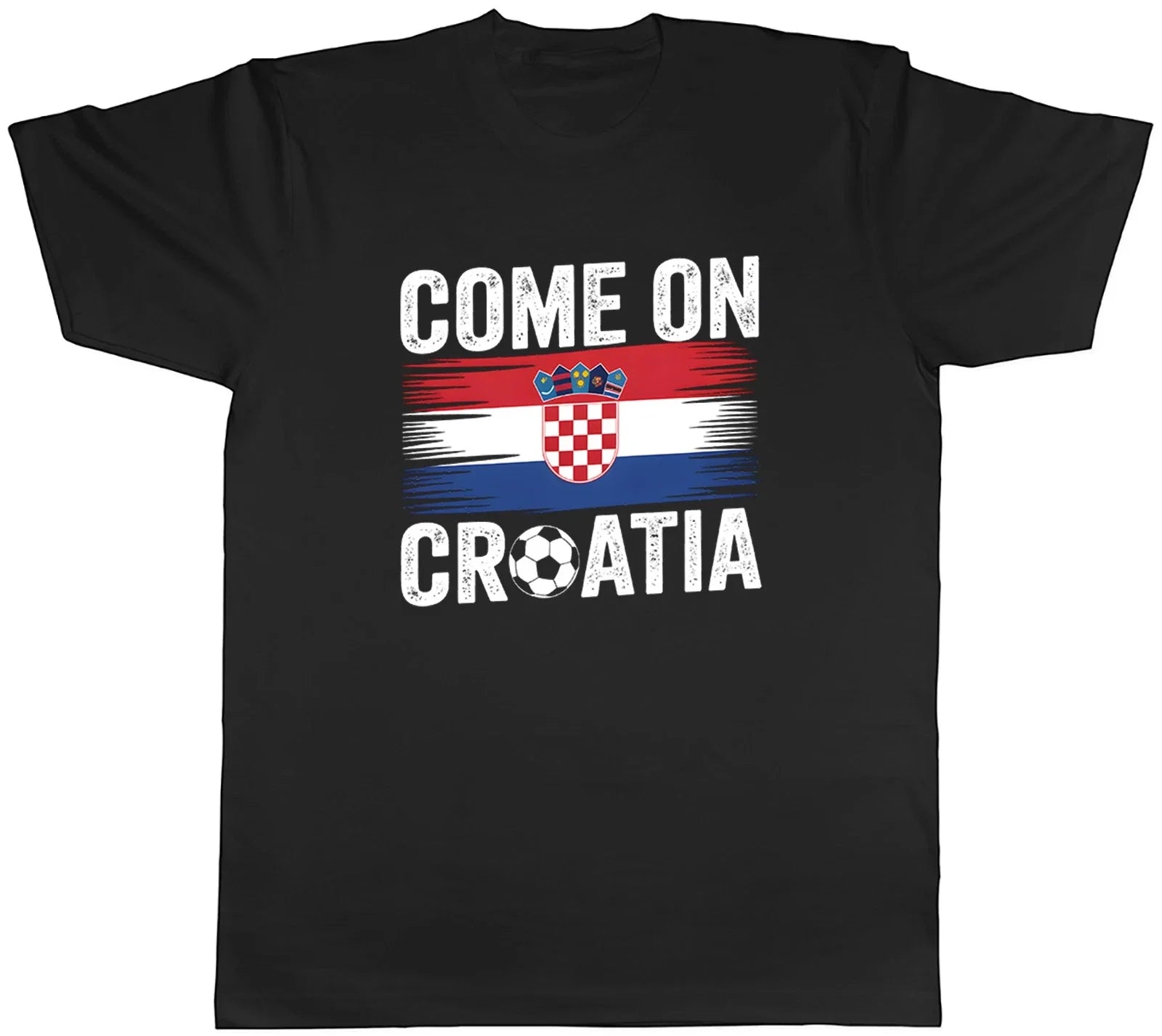 Come on Croatia Supporter Football Fan Mens Gift Top - Adult & Kids T-Shirts, Sweatshirts & Hoodies apparel design preview 1