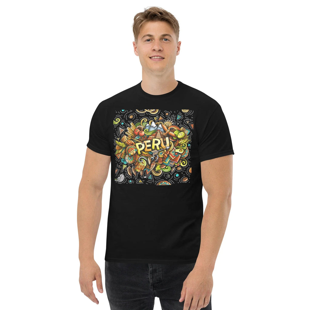 PERU MOSAIC AWESOME PERUVIAN TRENDY DESIGN GRAPHIC - Adult & Kids T-Shirts, Sweatshirts & Hoodies apparel design preview 1