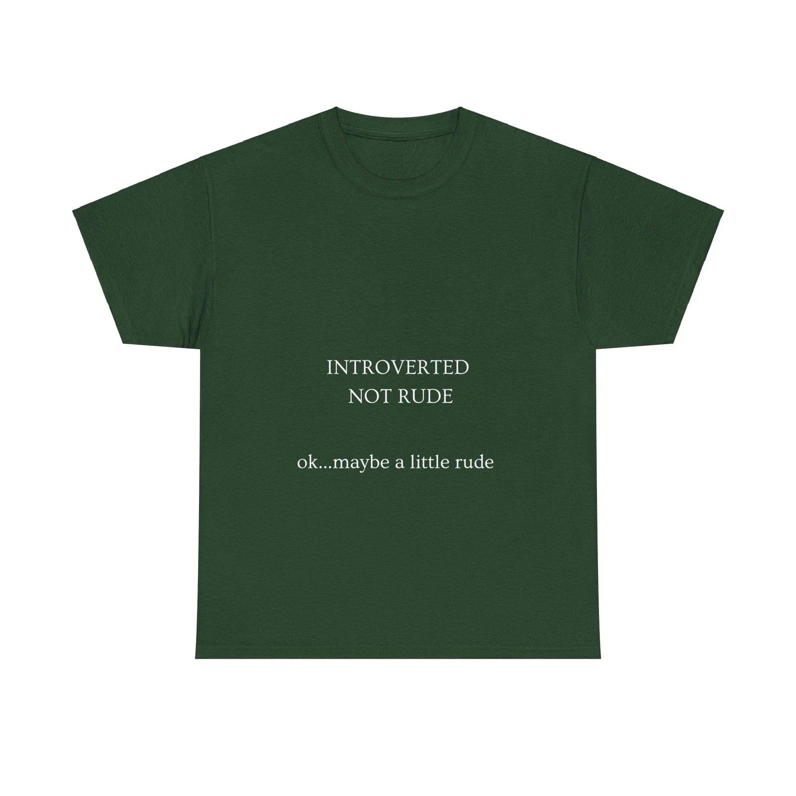 Introverted not Rude OK Maybe a Little - Adult & Kids T-Shirts, Sweatshirts & Hoodies apparel design preview 1