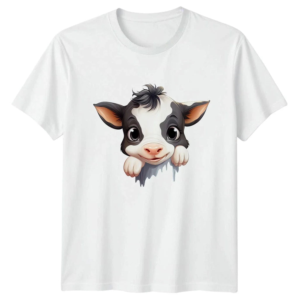 Cute Peeking Cow Animals 2026 Birthday Gift For Him - Adult & Kids T-Shirts, Sweatshirts & Hoodies apparel design preview 1