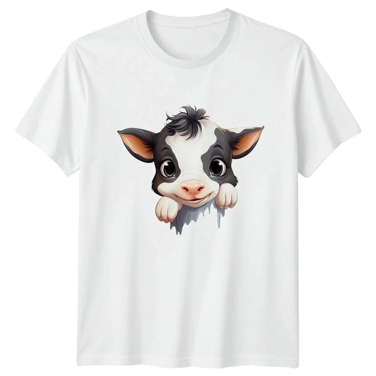 Cute Peeking Cow Animals 2026 Birthday Gift For Him - Adult & Kids T-Shirts, Sweatshirts & Hoodies apparel design preview 1