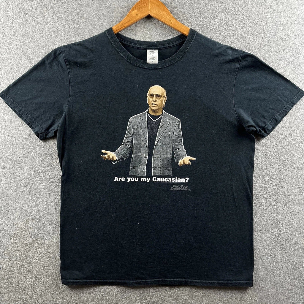 Vintage Curb Your Enthusiasm Mens Large Larry David - Adult & Kids T-Shirts, Sweatshirts & Hoodies apparel design preview 1