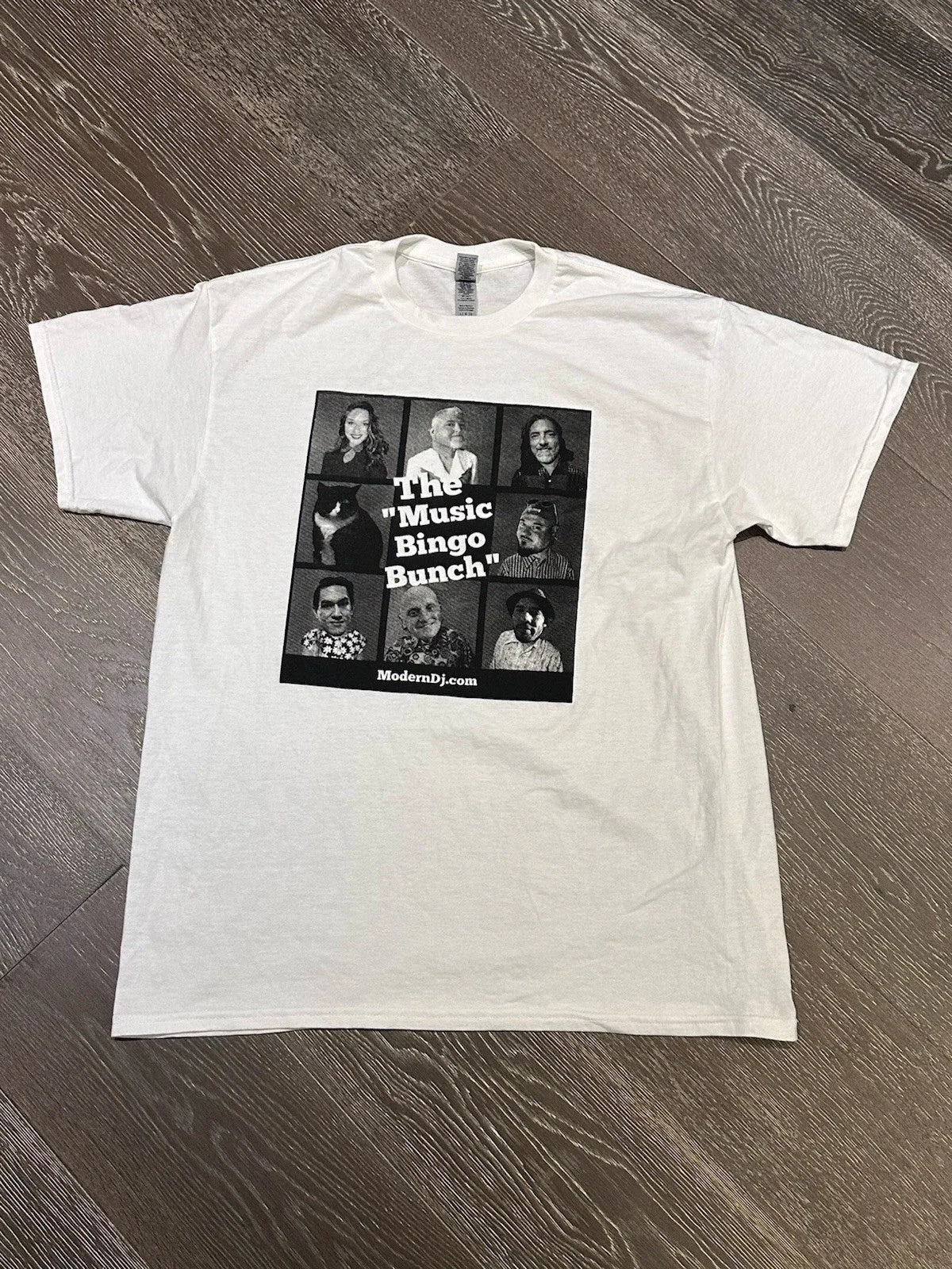 Modern DJ White Size Large L Signed Autographed - Adult & Kids T-Shirts, Sweatshirts & Hoodies apparel design preview 1