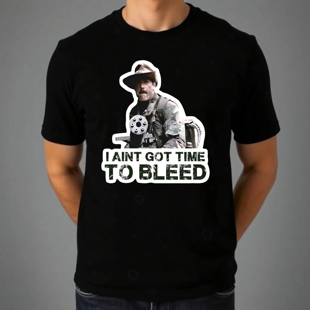 I Ain't Got Time To Bleed Funny Retro Action Film - Adult & Kids T-Shirts, Sweatshirts & Hoodies apparel design preview 1