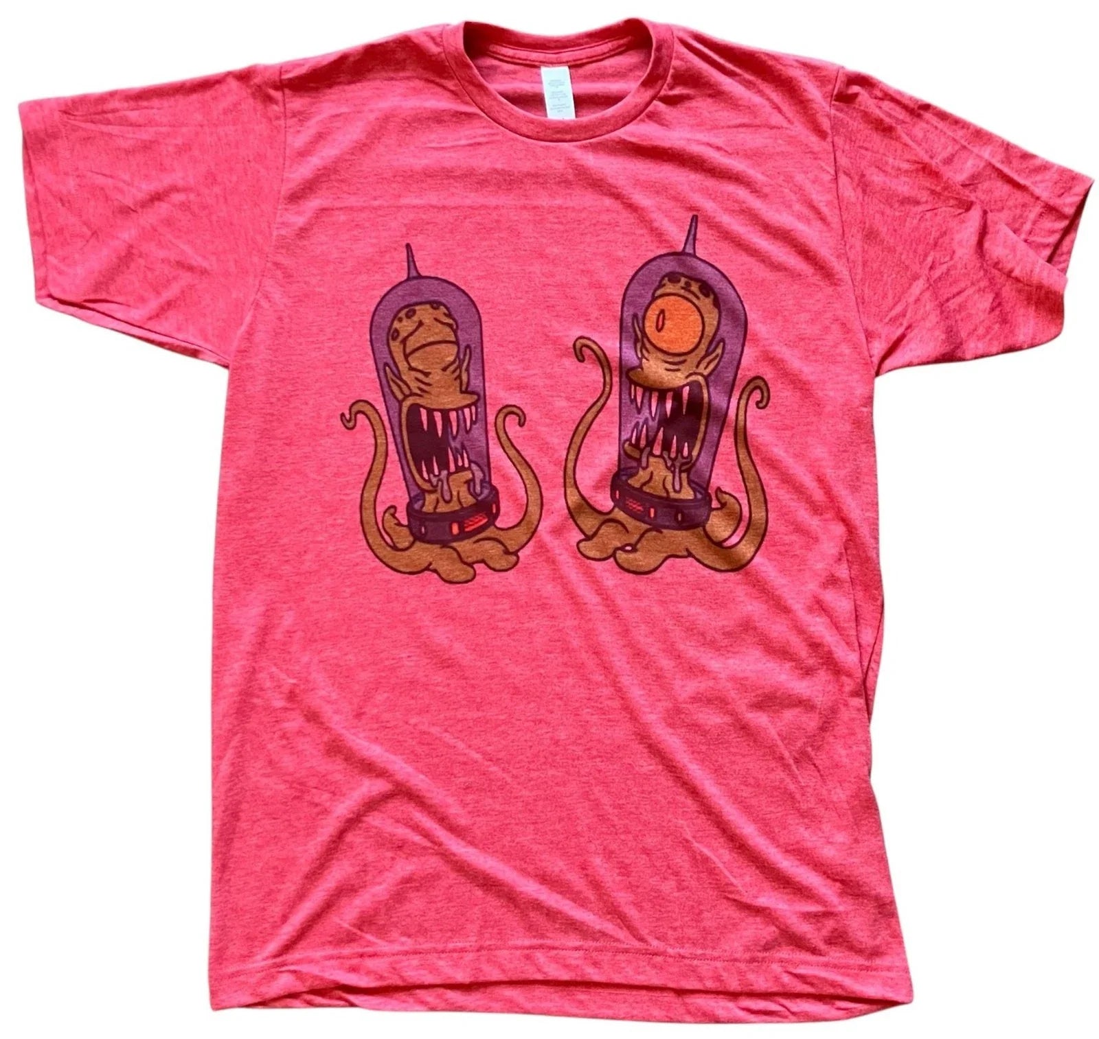 The Simpsons Kang Kodos Retro Vintage Style Red Soft - Adult & Kids T-Shirts, Sweatshirts & Hoodies apparel design preview 1
