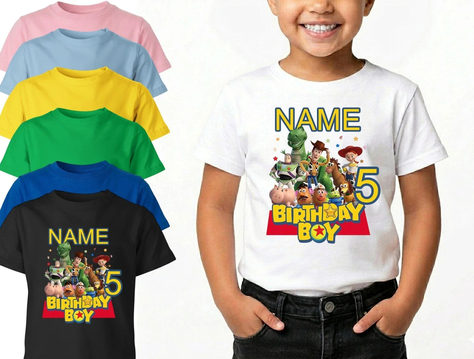 Personalised Birthday Children Celebration Boys Girls - Adult & Kids T-Shirts, Sweatshirts & Hoodies apparel design preview 1
