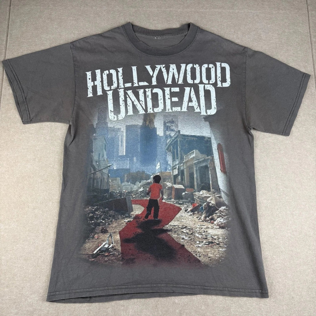 Hollywood Undead Mens S Gray Band Graphic Rock Album - Adult & Kids T-Shirts, Sweatshirts & Hoodies apparel design preview 1
