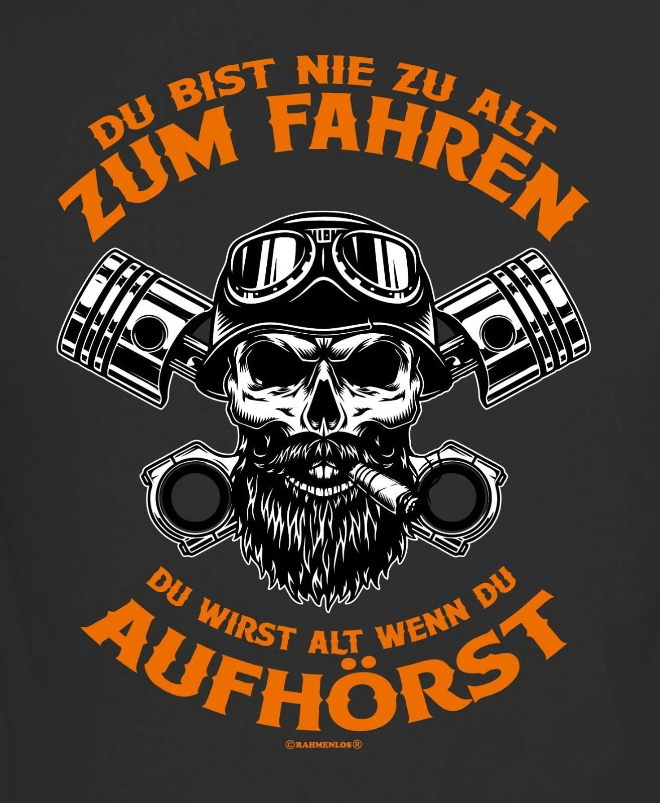 Mens Biker Black Round Neck Funny Motorcycle Quote - Adult & Kids T-Shirts, Sweatshirts & Hoodies apparel design preview 1