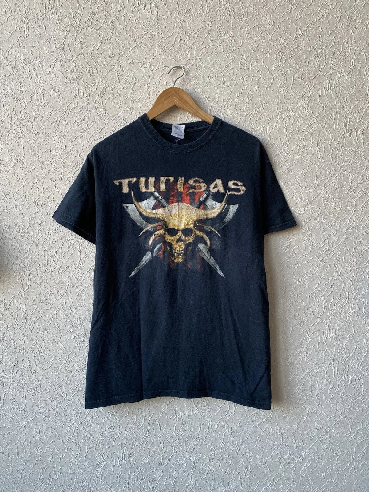 Vintage 2000s Turisas Metal Rock Band Skull Y2K - Adult & Kids T-Shirts, Sweatshirts & Hoodies apparel design preview 1