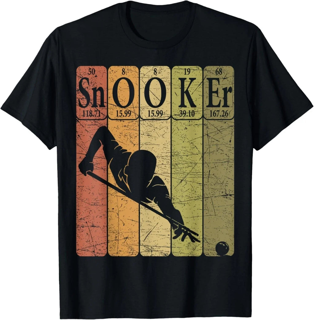 Snooker Periodic Table Elements Pool Player Billiard - Adult & Kids T-Shirts, Sweatshirts & Hoodies apparel design preview 1