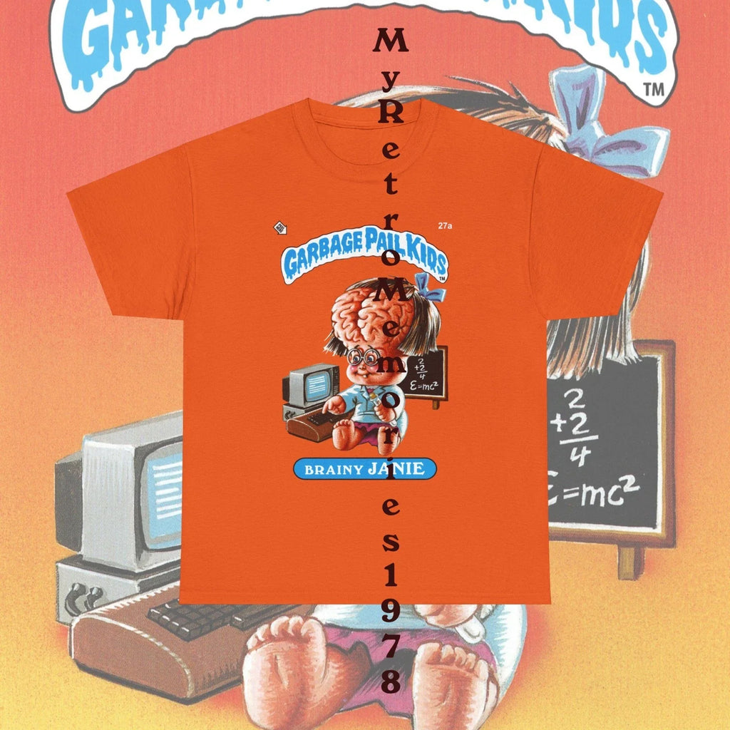Garbage Pail Kids Brainy Janie or Jenny Genius 6 - Adult & Kids T-Shirts, Sweatshirts & Hoodies apparel design preview 1