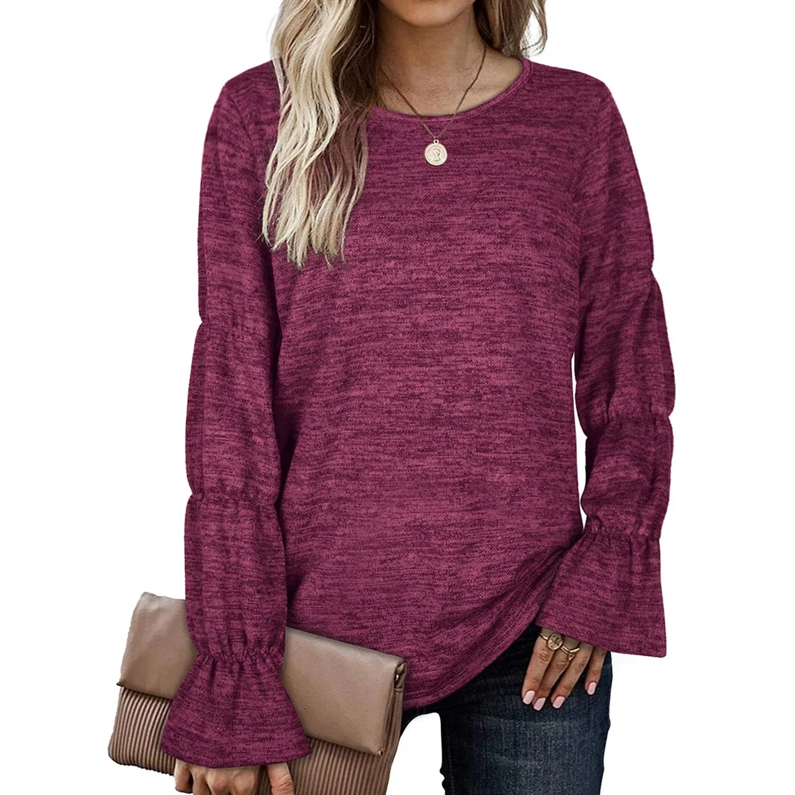 Trumpet Sleeve Stylish Top For Casual Wear Premium - Adult & Kids T-Shirts, Sweatshirts & Hoodies apparel design preview 1