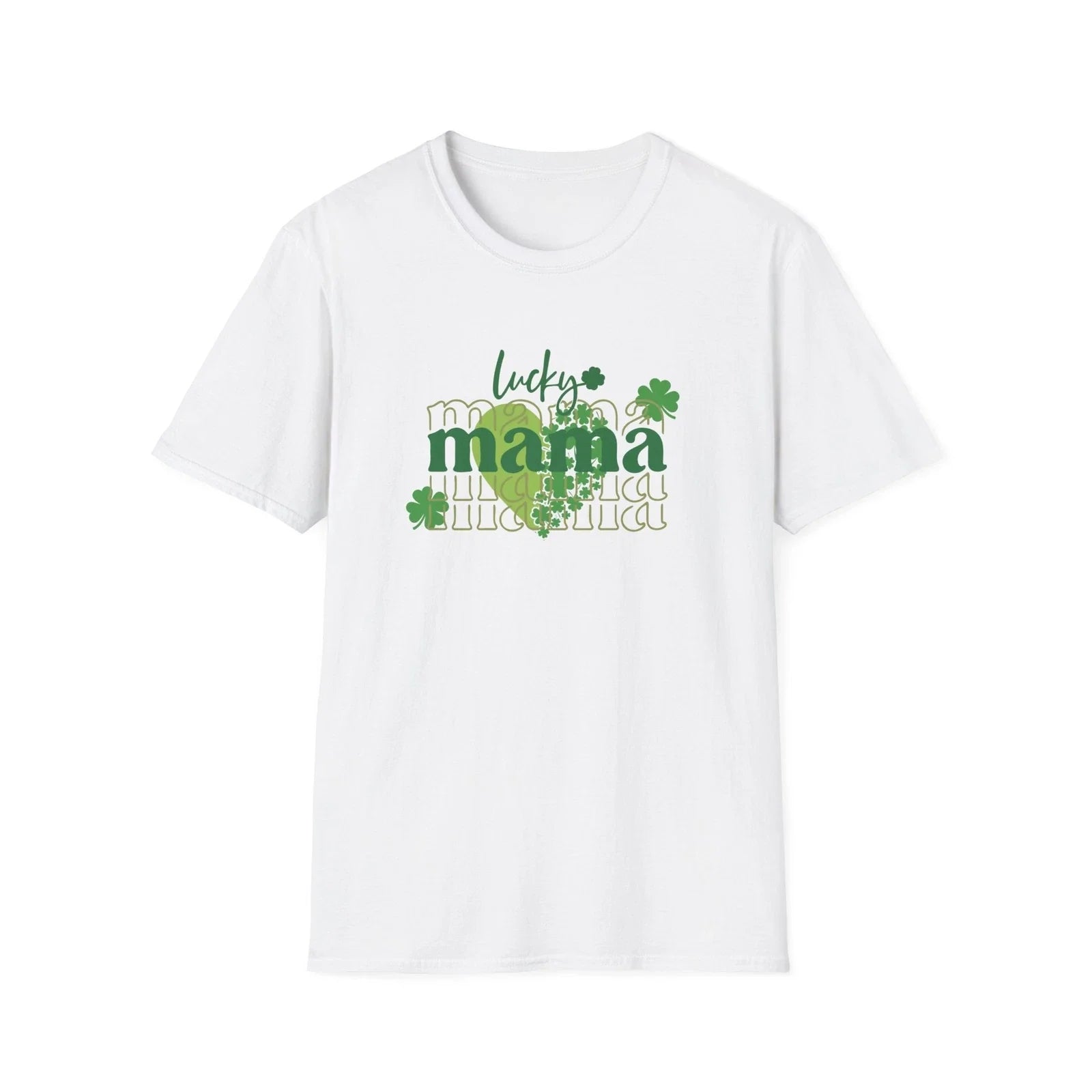 Lucky Mama St Patrick's Day Clover Heart Paddy's Cute - Adult & Kids T-Shirts, Sweatshirts & Hoodies apparel design preview 1