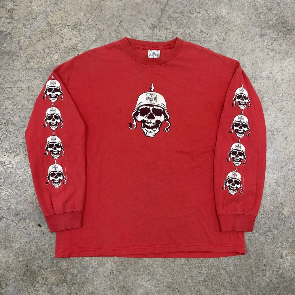 Vintage West Coast Choppers Mens XL Red Skull Helmet - Adult & Kids T-Shirts, Sweatshirts & Hoodies apparel design preview 1