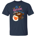 Be awesome today but first coffee gift black navy - Adult & Kids T-Shirts, Sweatshirts & Hoodies apparel design preview 1