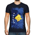 Kosovo Grunge Flagge Herren Kosovarisch Fußball - Adult & Kids T-Shirts, Sweatshirts & Hoodies apparel design preview 1