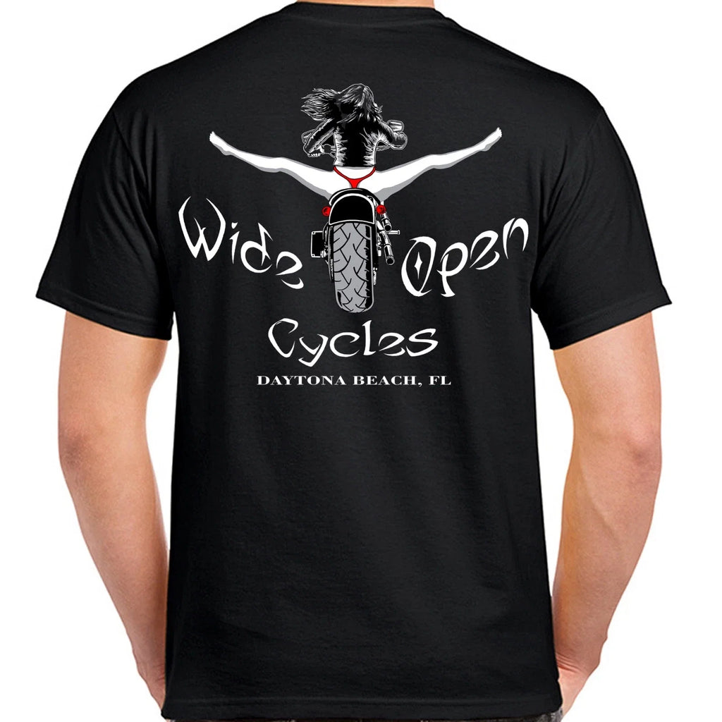 Original Wide Open Cycles Spread Eagle Funny - Adult & Kids T-Shirts, Sweatshirts & Hoodies apparel design preview 1