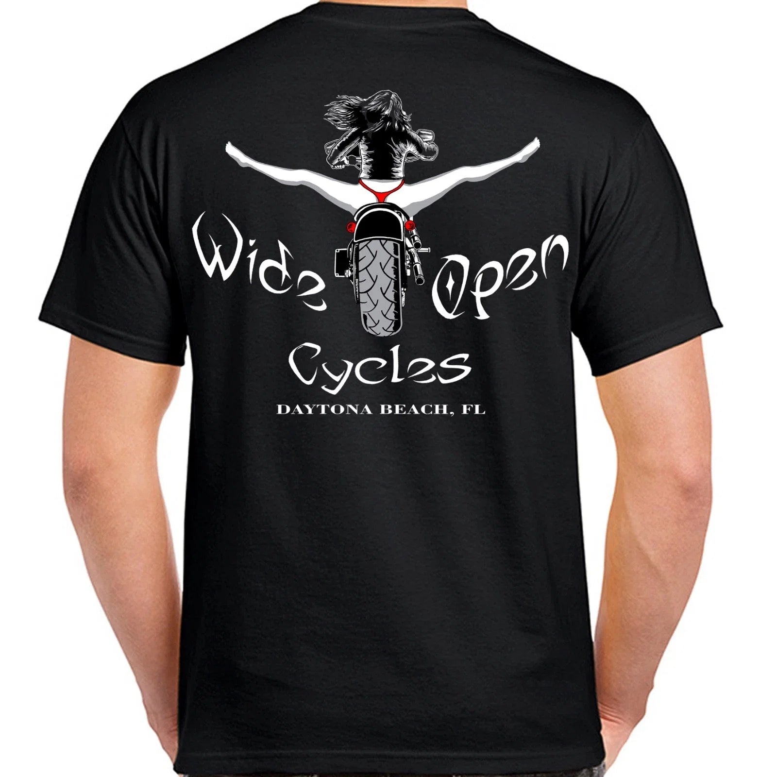 Original Wide Open Cycles Spread Eagle Funny - Adult & Kids T-Shirts, Sweatshirts & Hoodies apparel design preview 1