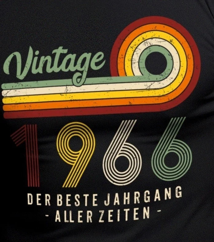 60th Birthday Men's Vintage 1966 Funny Quotes Gift - Adult & Kids T-Shirts, Sweatshirts & Hoodies apparel design preview 1