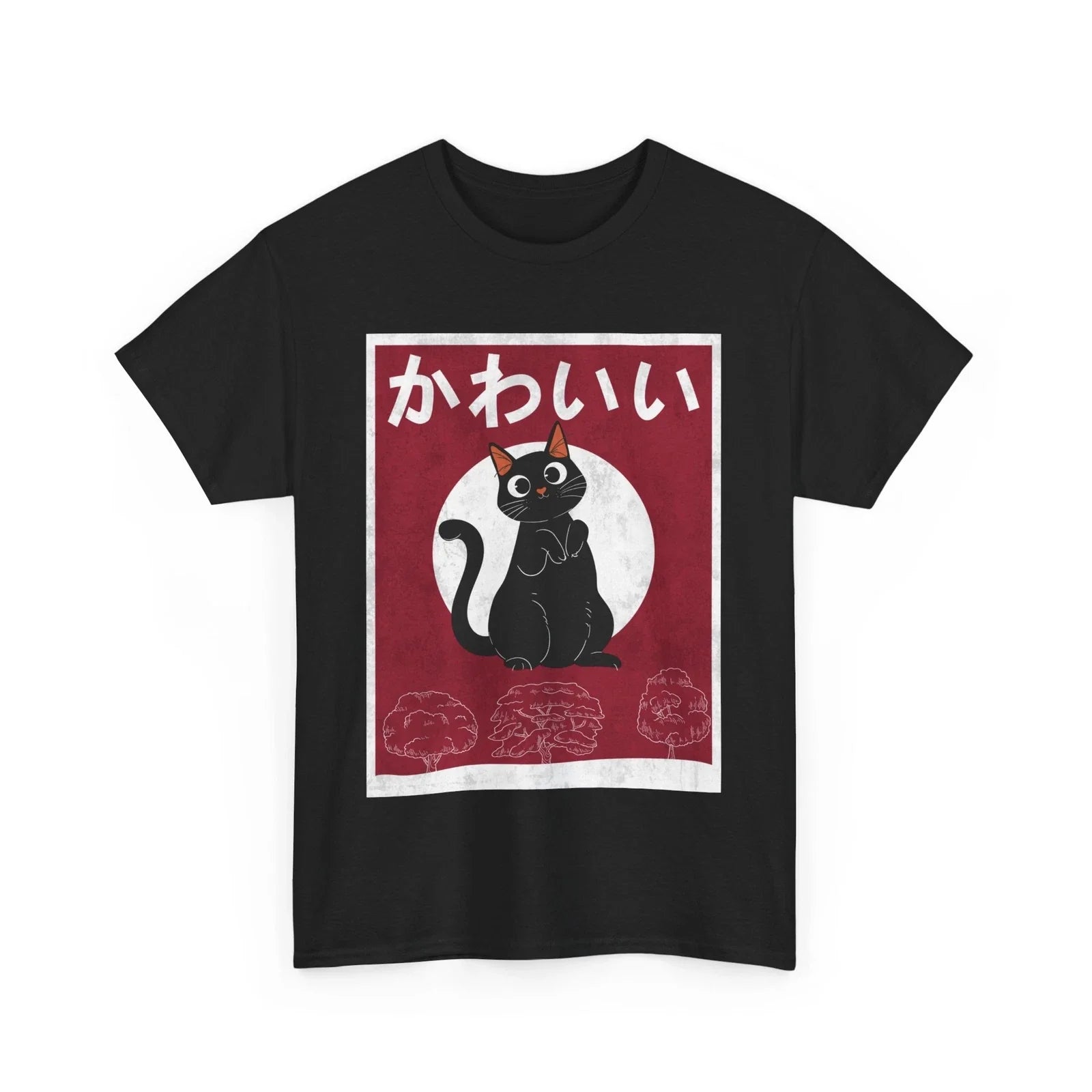 Kawaii Cat Japanese Art Woodblock Cats Lovers - Adult & Kids T-Shirts, Sweatshirts & Hoodies apparel design preview 1
