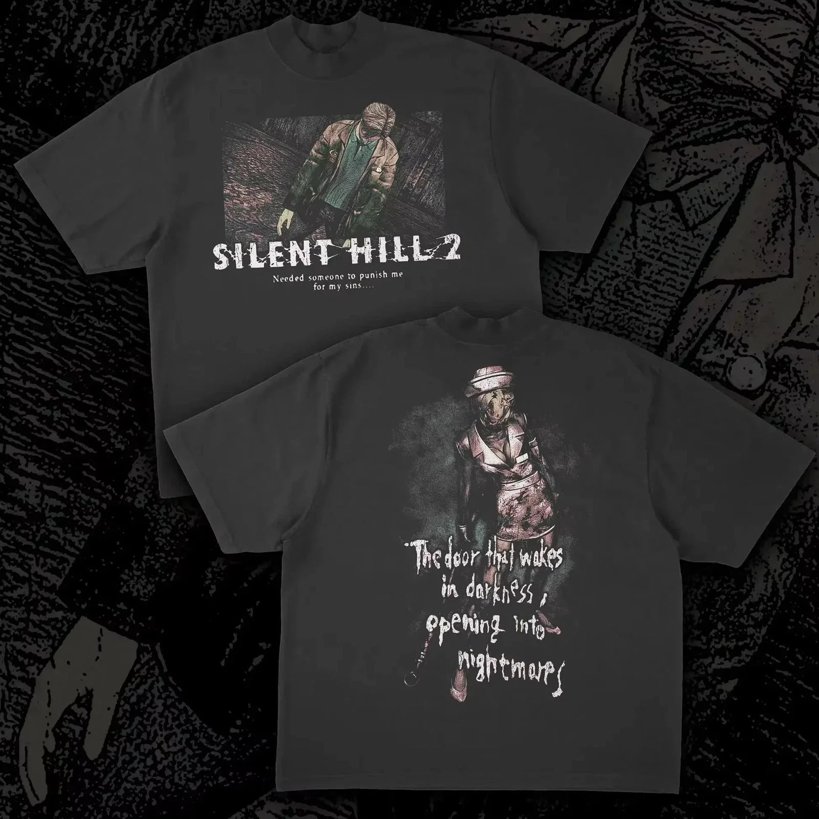 Silent Hill Cotton Graphic Black Horror Game - Adult & Kids T-Shirts, Sweatshirts & Hoodies apparel design preview 1