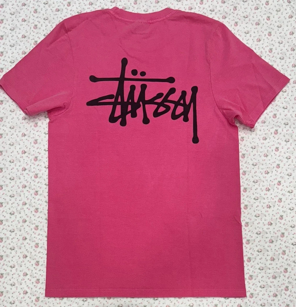 Vintage Stussy Pink Men's SMALL y2k Skate Surf - Adult & Kids T-Shirts, Sweatshirts & Hoodies apparel design preview 1