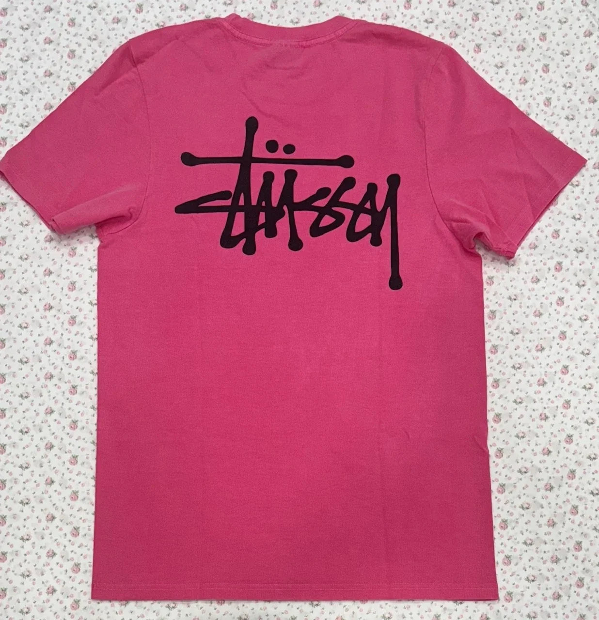 Vintage Stussy Pink Men's SMALL y2k Skate Surf - Adult & Kids T-Shirts, Sweatshirts & Hoodies apparel design preview 1