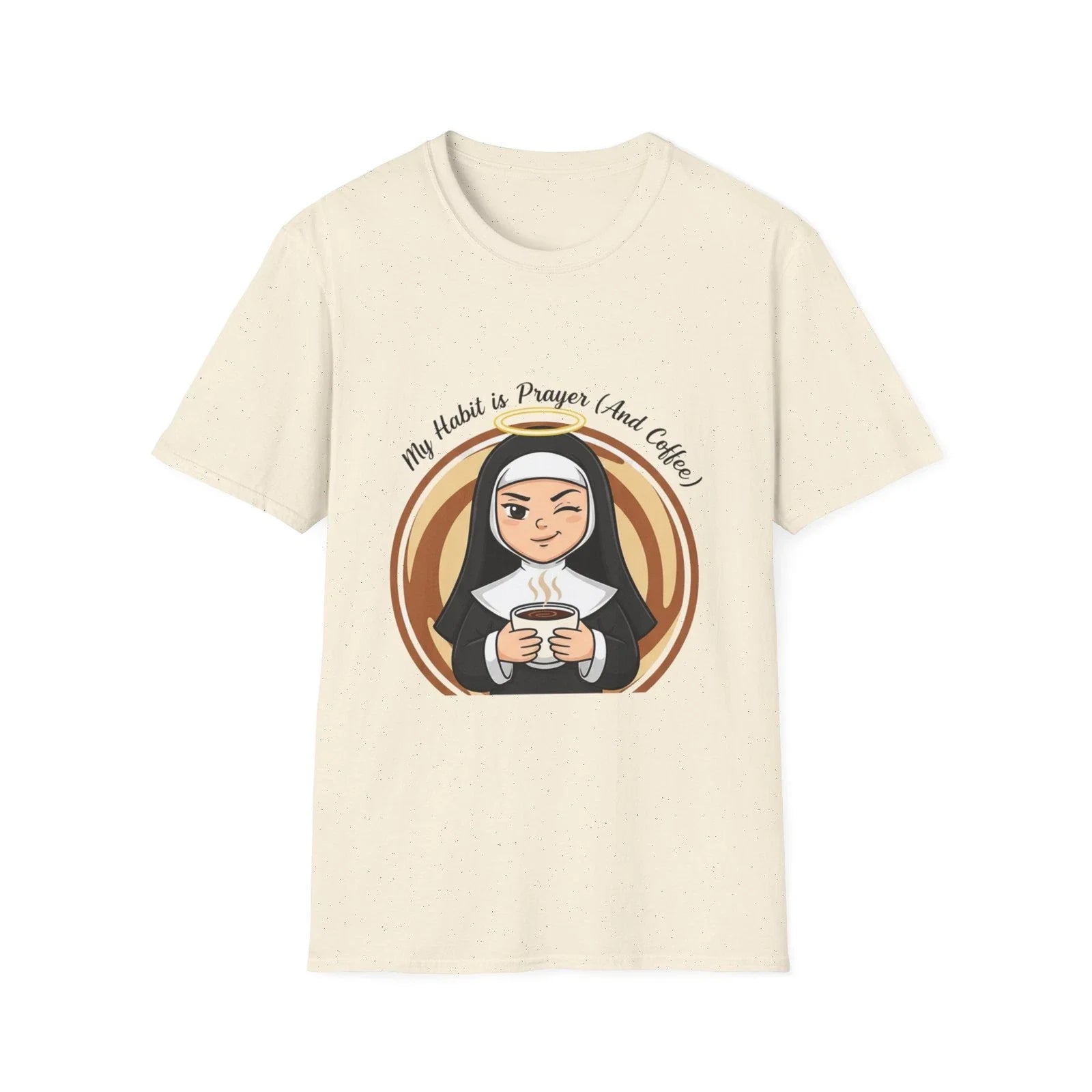 Coffee Lover's Prayer Funny Nun Faith Humor - Adult & Kids T-Shirts, Sweatshirts & Hoodies apparel design preview 1