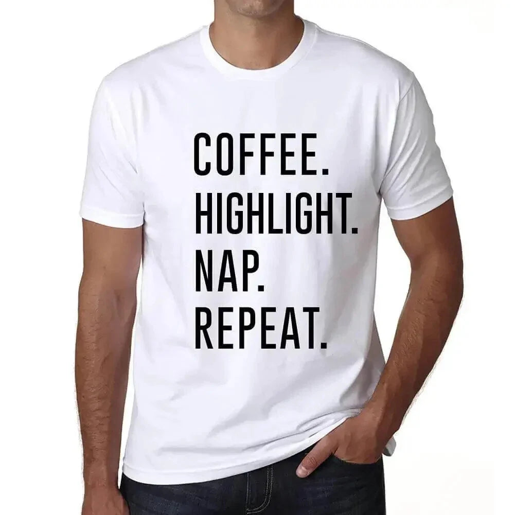 ULTRABASIC men's coffee highlighting nap repetition - Adult & Kids T-Shirts, Sweatshirts & Hoodies apparel design preview 1