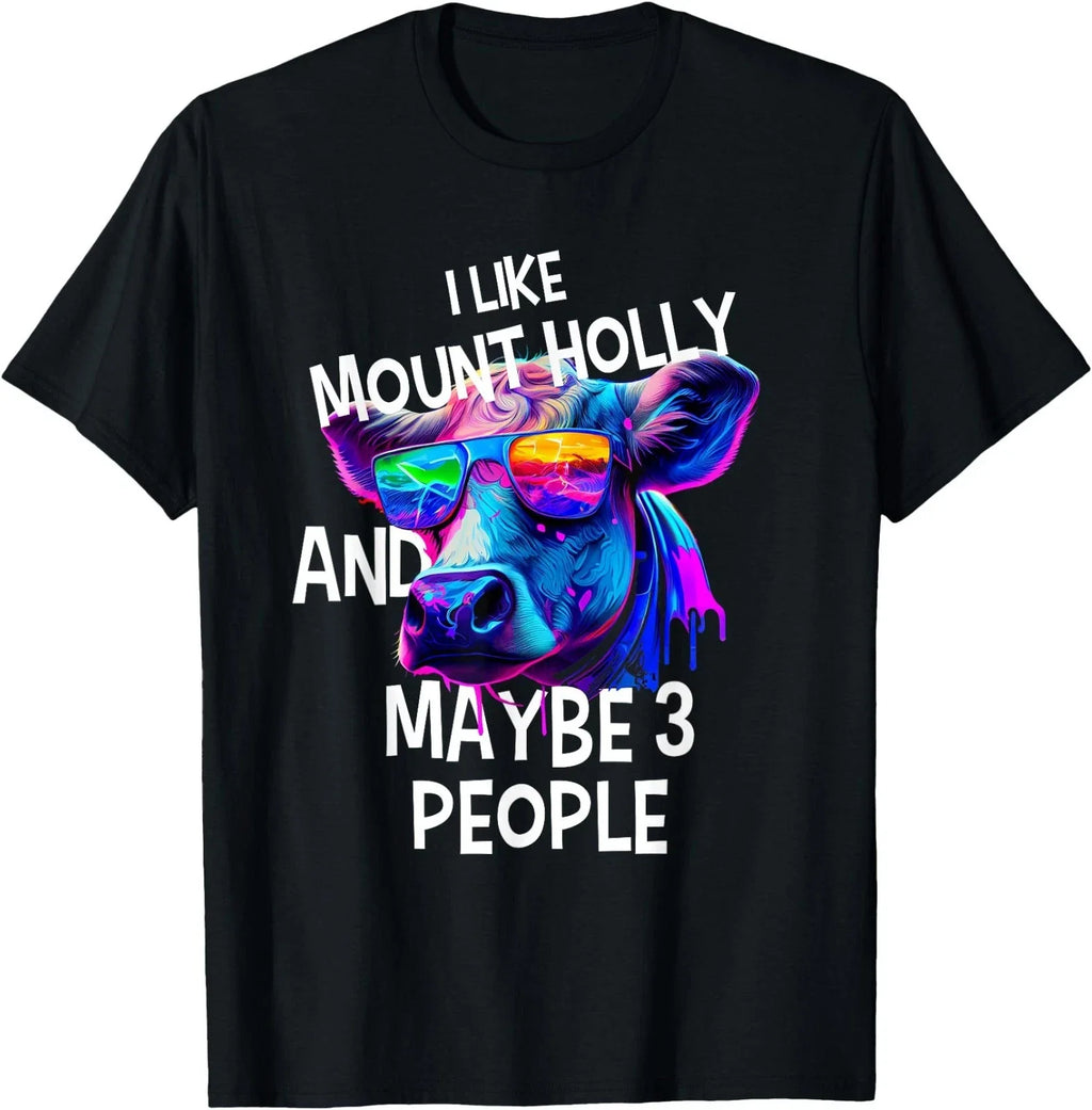 I Like MOUNT HOLLY And Maybe 3 People Simple City - Adult & Kids T-Shirts, Sweatshirts & Hoodies apparel design preview 1