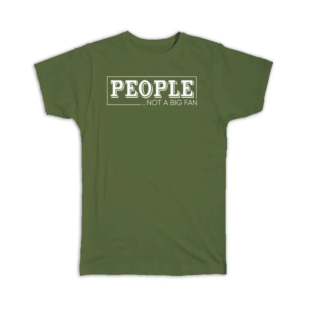Gift People Not A Big Fan For Introvert Introverts - Adult & Kids T-Shirts, Sweatshirts & Hoodies apparel design preview 1