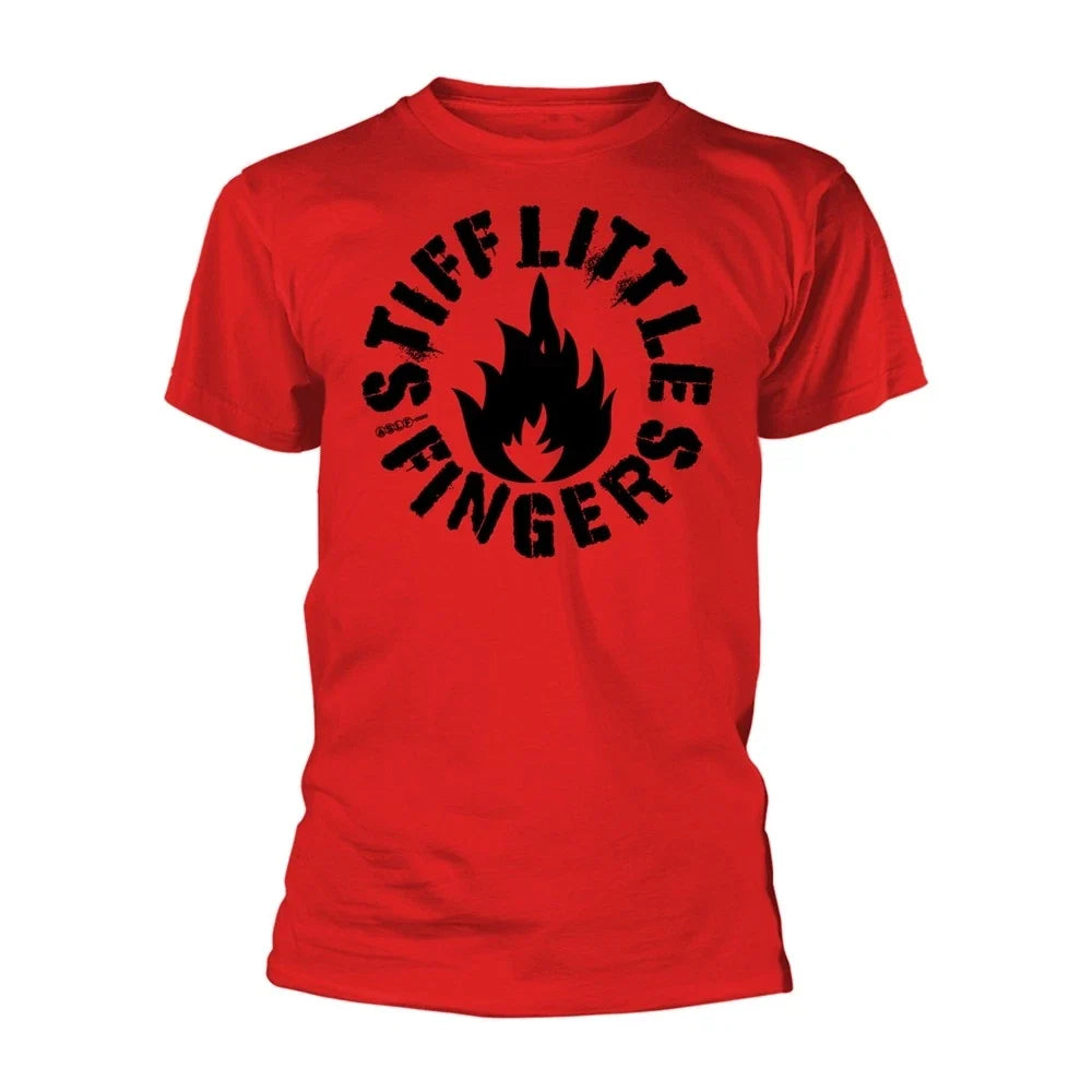 Stiff Little Fingers (SLF) Flame Logo RED Official - Adult & Kids T-Shirts, Sweatshirts & Hoodies apparel design preview 1