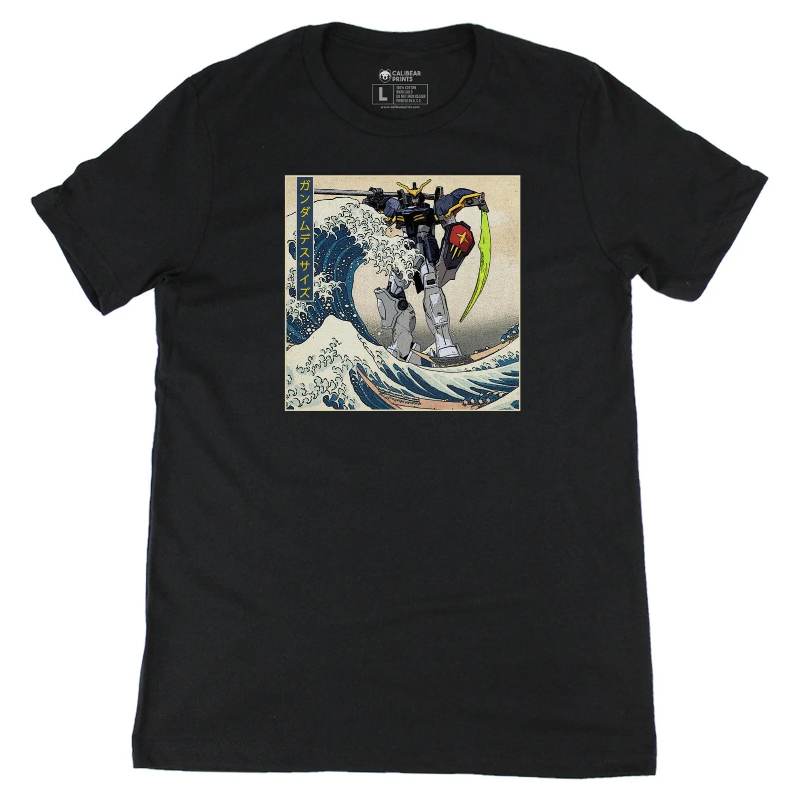 Gundam Deathscythe in the Great Wave off Kanagawa - Adult & Kids T-Shirts, Sweatshirts & Hoodies apparel design preview 1