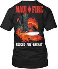 Volunteer Maui Frefighter Fire Fd Rescuefirehazmat - Adult & Kids T-Shirts, Sweatshirts & Hoodies apparel design preview 1