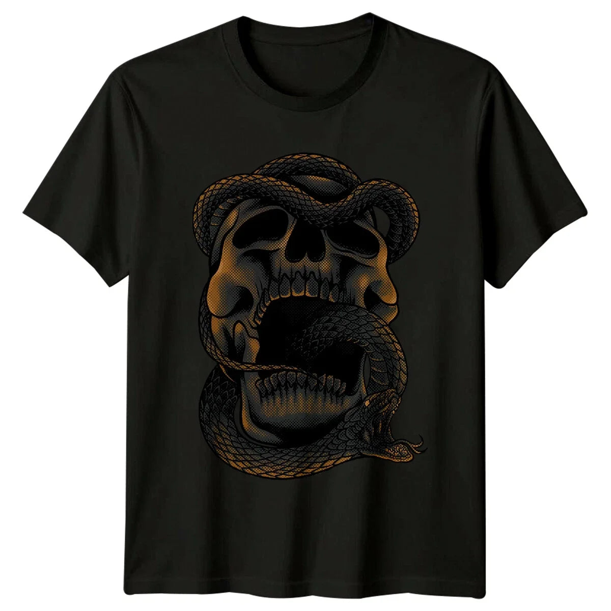 Snake Skull Gothic Graphic Mens Ladies Unisex Top - Adult & Kids T-Shirts, Sweatshirts & Hoodies apparel design preview 1