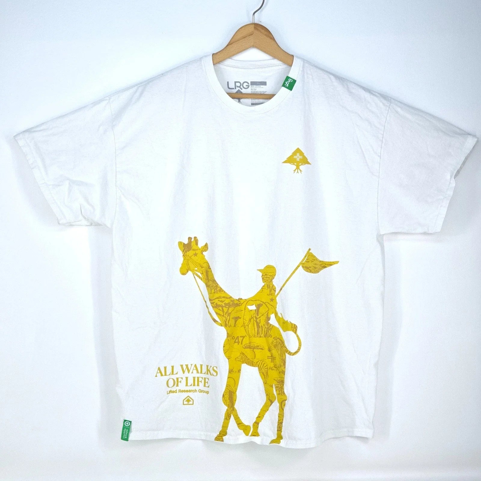 LRG All Walks Of Life Giraffe Graphic Print Men's 2XL - Adult & Kids T-Shirts, Sweatshirts & Hoodies apparel design preview 1