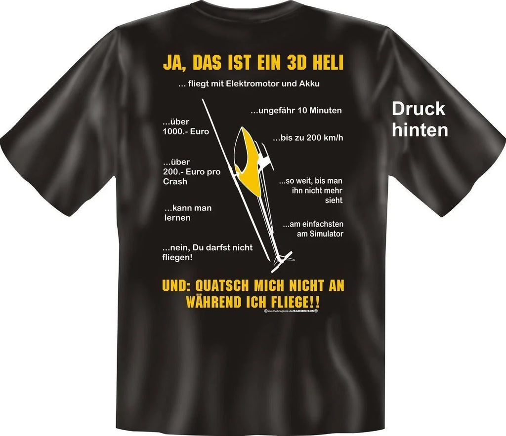 3D Heli FAQ Model Building Hobby Funny Quotes - Adult & Kids T-Shirts, Sweatshirts & Hoodies apparel design preview 1