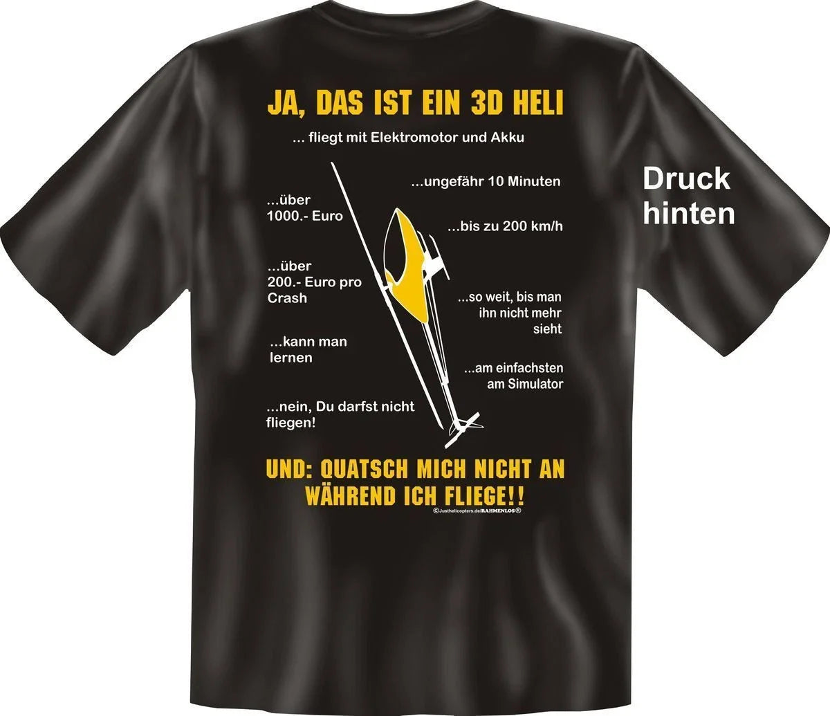 3D Heli FAQ Model Building Hobby Funny Quotes - Adult & Kids T-Shirts, Sweatshirts & Hoodies apparel design preview 1