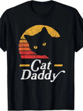 Cat Daddy vintage 80s style distress - Adult & Kids T-Shirts, Sweatshirts & Hoodies apparel design preview 1